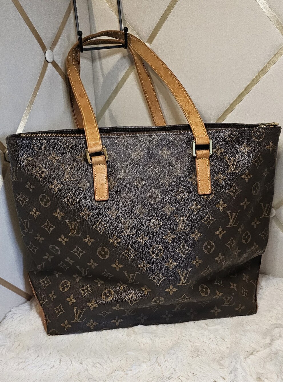 Louis Vuitton Monogram Cabas Mezzo Tote Bag